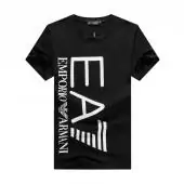 armani t shirt homme larg ea7 wave black